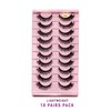 10Pairs 3D Faux Mink False Eyelashes Natural Messy Crisscross Eyelash Wispy Fluffy Fake eyelashes Extension Eye Makeup faux cils (55)