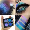 oygcee Multichrome Metallic Chameleon Eyeshadow Palette - Glitter Eyeshadow Holographic Multi-Dimensional Eye Sparkle Looks,High Pigmented Purple Blue Green Shade for Women Girls,Vegan & Cruelty-Free