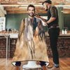 visesunny Barber Cape Horse Animal Polyester Hair Cutting Salon Cape Apron Anti-Static Haircut Water-Resistant Shaving Cloth Beard Shaving Bib Hairdressing Cape