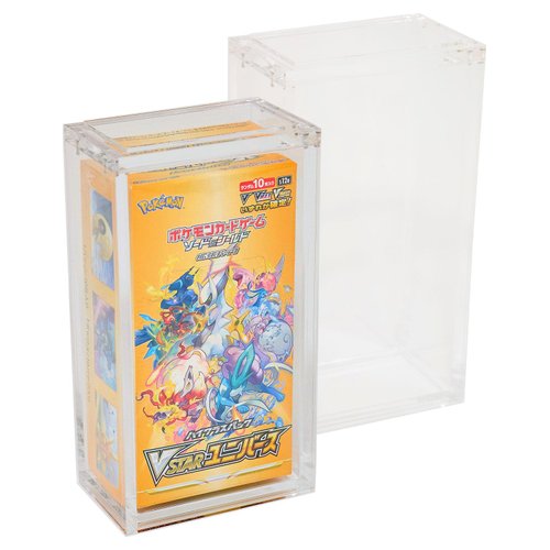 Platinum Protectors Acrylic Display Case for Pokemon Japanese Booster Small Vstar Box Premium Magnetic Top Stackable 6mm