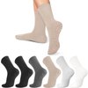 lilisilk 6 Pairs Pilates Socks Grip Socks for Women-Non-Slip Yoga Socks for Ballet Dance Barefoot Workout Pregnant Crew Socks