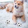 FRCOLOR 4Pcs Pet Toy Ball Rubber Foam Soccer Ball Cat Toy Dog Teething Toy Dogs Bite Toy Kitten Interactive Toy Pet Exercising Toy