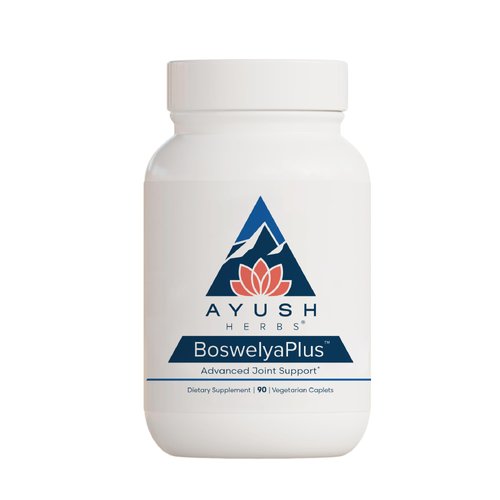 Ayush Herbs Boswelya Plus, Ayurvedic Muscle and Joint-Support Supplement, Natural Herbal Boswellia and Turmeric Supplement, 90 Vegetarian Caplets