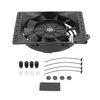 6'' Inch Small Slim Push Pull Electric Cooling Fan 650CFM Radiator Oil Cooler Mount Kit Universal Black