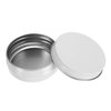 Foraineam 48 Pack 2 oz White Lip Balm Tin Cans - Aluminum Round Cosmetic Sample Containers with Screw Lid - Metal Empty Tins Storage Travel Tin Jars