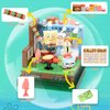 ROLOSO Sponge Squarepants Toy Building Brick Blocks Toys Sets 308 pcs Box kit Action Figures Pineapple House Patrick Stone Star Home for Creative Boys and Girls Fans Great Gift STEM