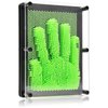 PowerTRC 3D Pin Art Sculpture Pin Impression Toy 8"X6" Hand Mold | Novelty Gifts | Green