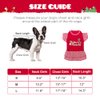 EXPAWLORER Dog Christmas Dresses for Small Dogs and Puppies, Girl Dog Dress Shirt Santa's Favorite Holiday Party Clothes Warm Cotton Skirt