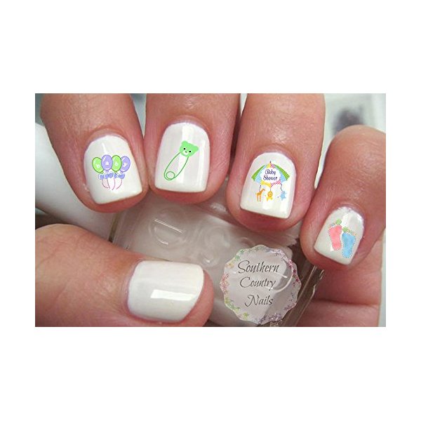 Baby Shower Set 5 Nail Art Decals