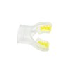 Silicone Mouthpiece w/ Color Tab Replacement Scuba Regulator Comfort Fit Mouth Piece (Clear/Yellow)
