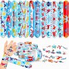 48PCS Airplane Party Favors 24PCS Tattoos 24PCS Slap Bracelets Wristbands Themed Birthdays Party Supplies Decorations Decor Pattern Girls Boys Gifts School Classroom Prize Carnival Christmas Reward