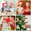 BeYumi Christmas Cat Craft Kit - 123Pcs Christmas Cat Craft Kit DIY Hanging Ornament Make Your Own Cute Kitten Decoration Set Xmas Tree Decor Holiday Party Favor Home Classroom Art Supplies for Kids