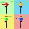 XIPEGPA 10PCS Flying Helicopters Planes 360°Rotating Airplanes Helicopter Airplane for Boys Girls Goodie Bag Stuffers Classroom Prizes Bulk Party Favors