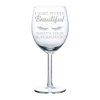 Wine Glass Goblet Funny Lash Makeup Artist Esthetician I Make People Beautiful What's Your Superpower (10 oz)