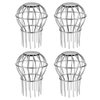 Gutter Guard 3 Inch 304 Stainless Steel Filter Strainer Fits for 2.6" ~ 3.7" Round Downspout, Stops Leaves Seeds and Other Debris Gutter Cleaning Tool – 4 Pack