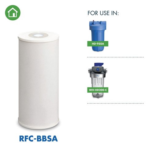 Culligan RFC-BBSA 25 Micron Whole House Water Filter for Sediment, 10" x 4.5" Compatible Replacement for FXHTC, W50PEHD, GXWH40L, GXWH35F, GNWH38S, WFHD13001 (Pack of 1)