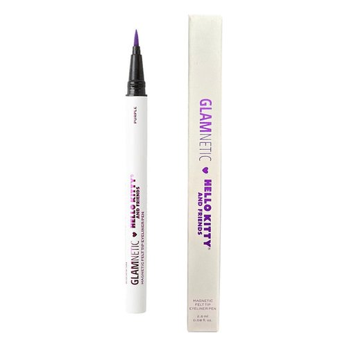 Magnetic Felt Tip Eyeliner Pen Purple | Waterproof Liquid Liner Pen, All Day Hold for Magnetic Eyelashes, Paraben free and Sweatproof Eyeliner, Purple Shade