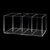 Acrylic Pen Holder 4 Compartments Clear Pencil Holder Organizer Makeup Brush Holder
