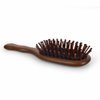 TAN MUJIANG Wooden Hair Brush for Women Scalp Massage Anti-static Peacock 1pc