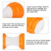 Dog Molar Toy, Pet Toy Dumbbell Dog Fetch Toy, Outdoor Barbell Dog Toy, Puppy Chew Toys for Teething Puppy Supplie for Small and Medium Dog Teeth Cleaning, Cats, Orange