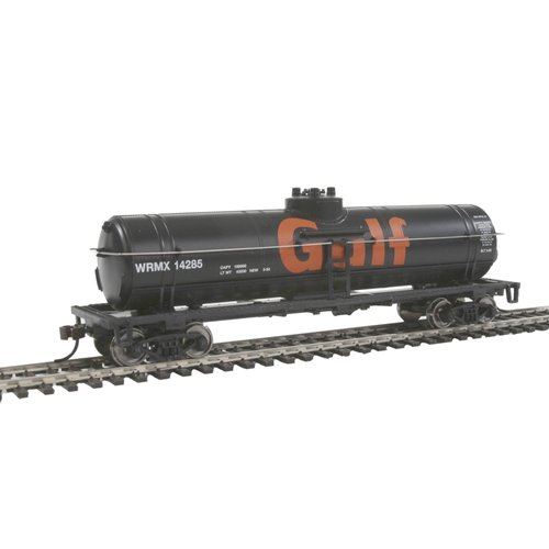 Walthers Trainline HO Scale Model 40' Tank Car with Metal Wheels - Gulf Oil Company,unisex-children, Pest Repeller v.23