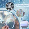 Ecuupas Christmas Headbands Snowflake Hairbands Glitter Snowflake Rhinestone Hair Hoop Xmas Headpiece Woman Girls Hair Decoration for Festival Holiday Winter Party Supplies