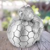 Metal Piggy Bank Little Bear with Football Money Box Saving Pot Piggy Bank Home Decor Kids