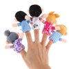 6 Piece Mini Grandparents, Finger Puppet Set, Cloth Velvet Puppets, 6 People Family Members Finger Puppets Toys Set, Story Time, Party Favors for Boys Girls Birthday Gifts，Puppets and Puppet Theaters