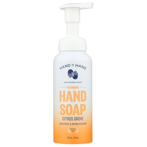 HAND IN HAND Citrus Grove Foaming hand Soap, 9 FZ