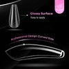 YILAMO Long Coffin Gel Nail Tips 520 Pcs - Soft Gel X Nail Tips Pre-Shaped for Acrylic Nails Professional, Clear Nail Tips Fake Nails for Nail Salon and Home DIY 11 Sizes
