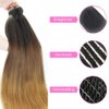 3 Tone Pre Stretched Braiding Hair 28 inches 6 Bundles Professional Braids Hair Extensions Synthetic Crochet Braiding Hair 1b-30-27