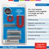 Dowling Magnets Alnico Magnet Science Kit. Magnets for Kids Including 2 Horseshoe Magnets, 1 Bar Magnet, Iron Filings and Iron Shapes for Fun Science Experiments. Item 731009. Ages 8+