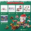 Advent Calendar 2024 Christmas Building Toy Set for Kids,12 Days Building Blocks Toys Holiday Countdown Calendars, 6 IN 1 Santa Claus Reindeer Blocks, Stuffers for 6-12 Year Old Boys Girls Teen Gifts