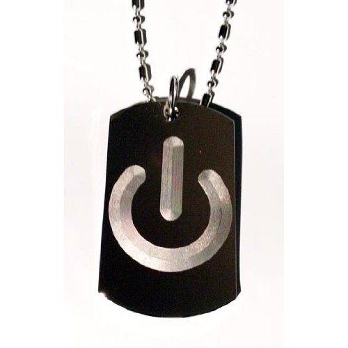 International Power on Novelty Humor Logo Symbols - Military Dog Tag Luggage Tag Key Chain Keychain Metal Chain Necklace