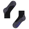 FALKE Men's TK2 Explore Cool Short Hiking Socks, Quarter, Medium Padding, Breathable Quick Dry, Cooling, Lyocell, Black (Black-Mix 3010), 6.5-8.5, 1 Pair