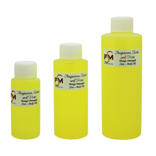 Fragrances, Scents and More Mango Pineapple Perfume/Body Oil (7 Sizes) (1 Bottle 1/3oz Roll On (10ml))