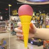 Novelty Place Ice Cream Shooters Toy (Pack of 12) - Squeeze N' Pop Game - 7 Inch Multi-Color Icecream Cone Foam Ball Launcher - Great Party Favors and Carnival Prize for Kids