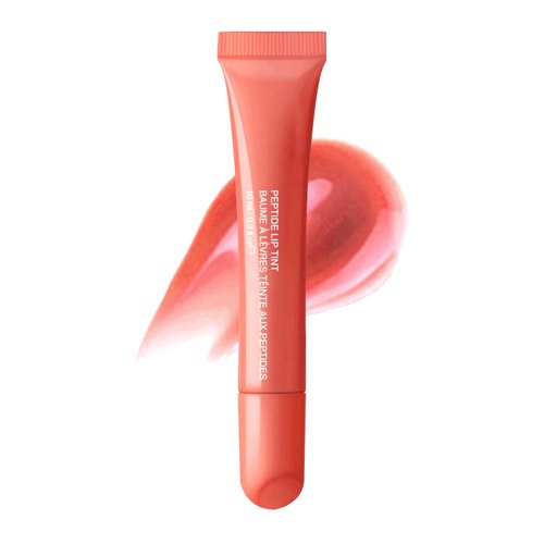 Peptide Lip Tint Hydrating Lip Gloss, High Shine Nude Color Hydrating Finish Lip Glow Oil, Soft Tube Lip Balm Long-lasting Moisturizing Lipstick, Hydrating Glow Reviver Lip Care Oil (05#)