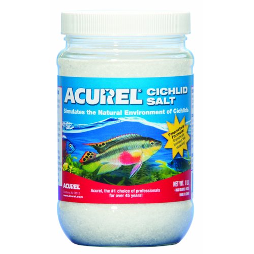 Acurel African Cichlid Salt, Aquarium and Pond Water Treatment, 1-Pound