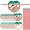 Dunzoom 36 Sets Sloth Valentine's Day Exchange Gifts for Kids Valentine's Day Pencils Hugger with Sloth Valentine's Day Cards Heart Pencils with Erasers for School Prize Classroom Gifts Party Favors