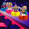6 PCS Disco Party Decorations Supplies Disco Honeycomb Centerpieces Paper 70s 80s 90s Theme Party Decorations 3D Table Centerpieces for Neon Night Birthday Hip Hop Props Birthday Table Favors