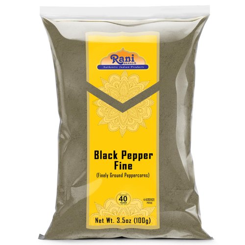 Rani Black Pepper Fine Powder 80 Mesh, Premium Indian 3.5oz (100g) ~ All Natural | Vegan | Gluten Friendly | NON-GMO | Kosher