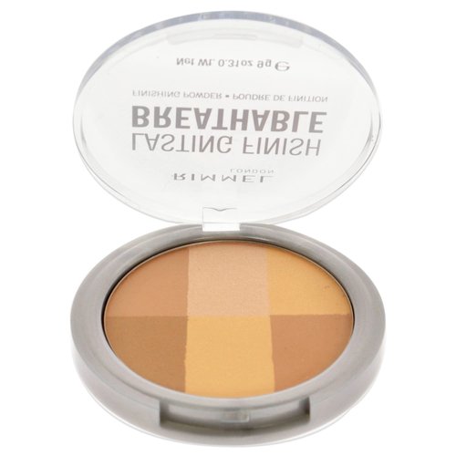 Rimmel London Lasting Finish - 003 Sand - Breathable Finishing Powder, Brightening, Lightweight, Six Shades in One, 0.31oz