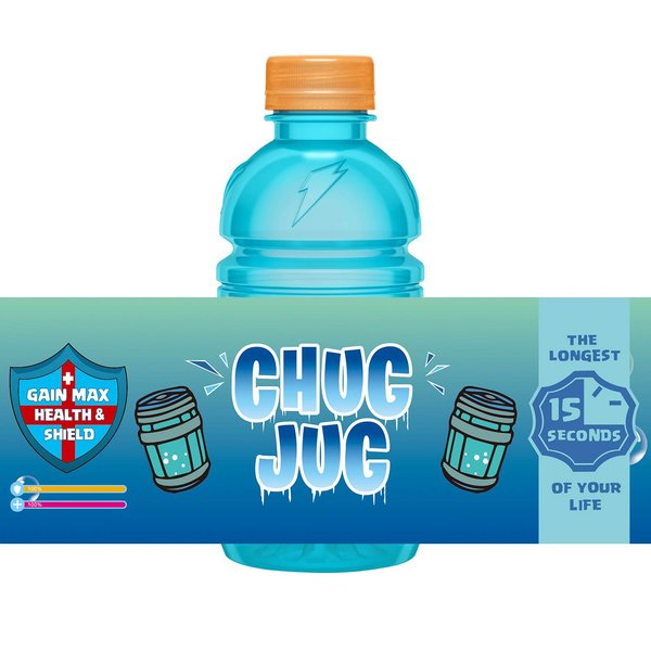 Video Game Party Supplies Drink Bottle Stickers, 24 Pack Chug Jug Bottle Labels Party Favors for Kids Birthday Party Decorations