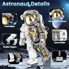 blast orby Space Astronaut Building Block Set, 966 Pcs Astronaut Building Set for Adults, Space Building Kit Toys Gifts for Kids 8-14 with Display Stand