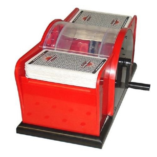 ESKONI Casino Hand Crank Manual Card Shuffler 1 or 2 Deck Casino Poker Blackjack Bridge UNO
