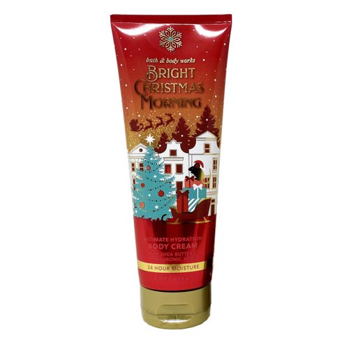 Bath & Body Works Bright Christmas Morning - 2 Pack Of Body Cream With a Yamma Jamma Bar Soap.