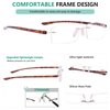 Eyekepper Small Lenes Rimless Reading Glasses Women - Frameless Reader Eyeglasses for Men Reading with Tortoise Arms +1.00