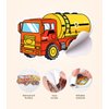 Mini Construction Toys for Kids, Die Cast Construction Truck Vehihcles with Stickers for Toddler Age 3 4 5 6 7 8 Years Old, Metal Dump Truck, Excavator Sandbox Car Toys for Outdoor Pretend Play