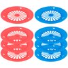 Cosmos Pack of 8 Reusable Plastic Paper Plate Holders, Holding 9" Paper Plates for BBQ's, Parties, & Camping